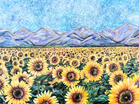 Sunflower Field by artist Holly Glenn